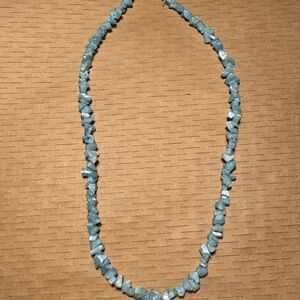 Elegant Blue Stone Necklace